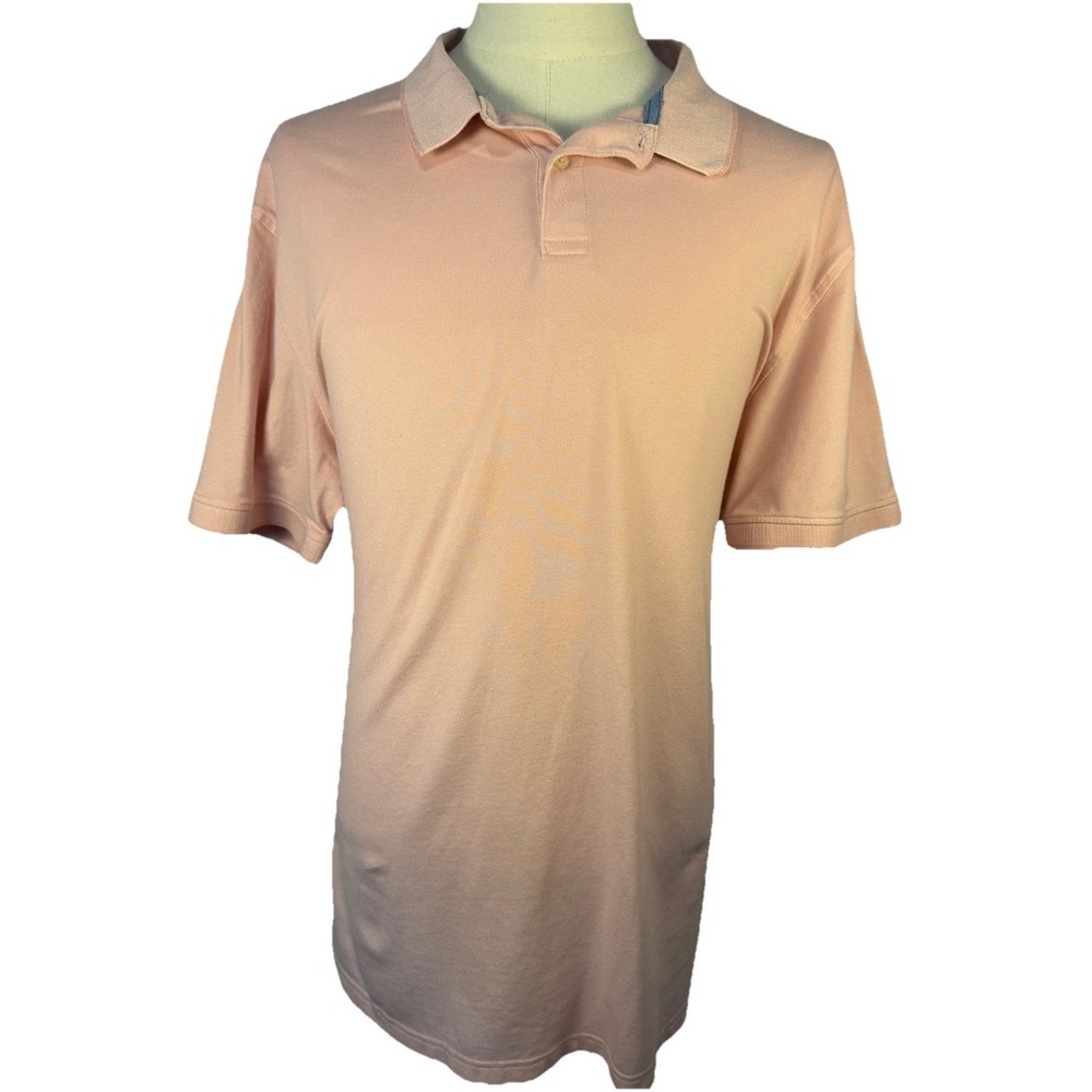 Members Mark Pique Polo Men's Shirt Short Sleeve Stretch Pink Blush Size XXL